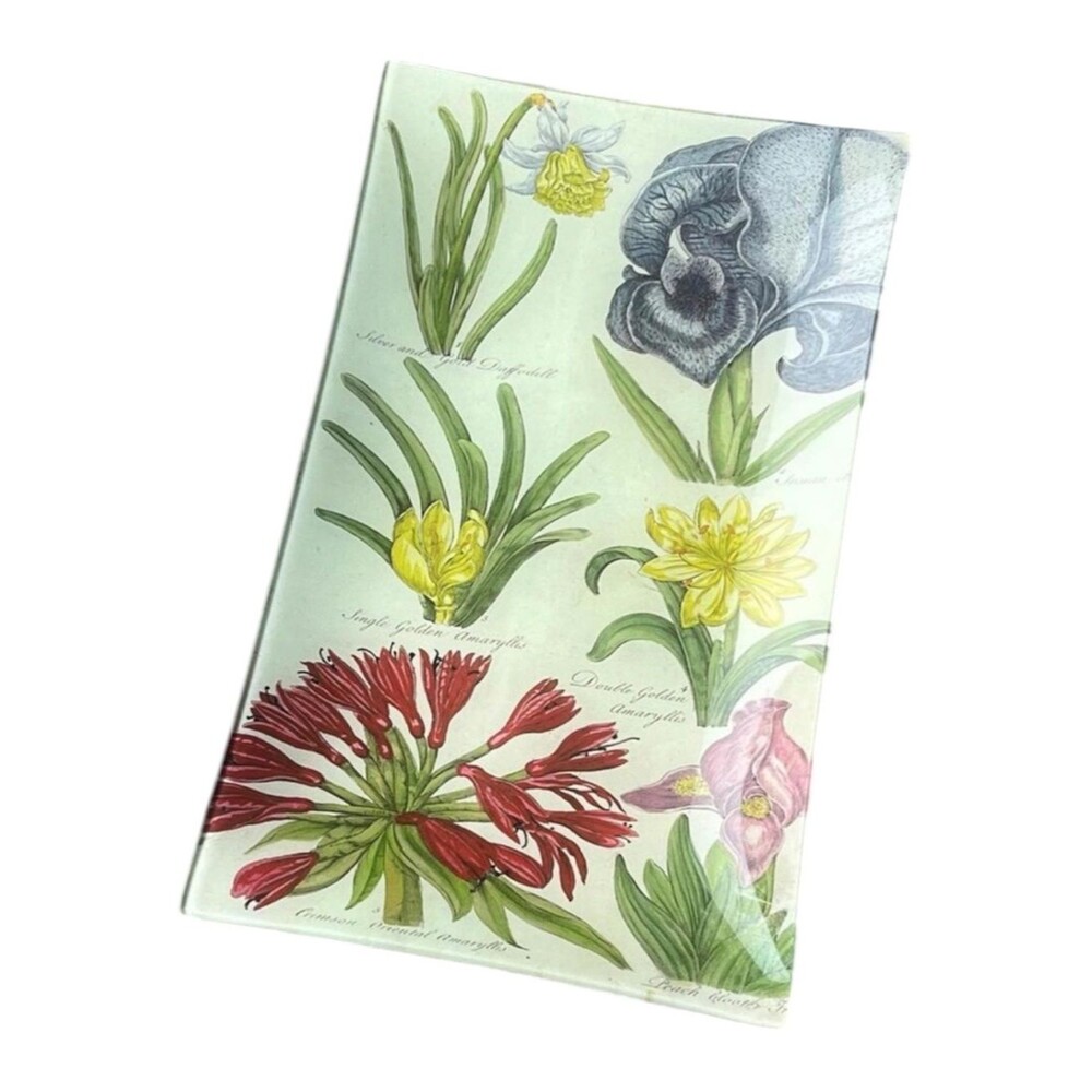 🆕 SIGNED John Derian Floral Print Dish Tray Plate Catch All Design Hanging Art